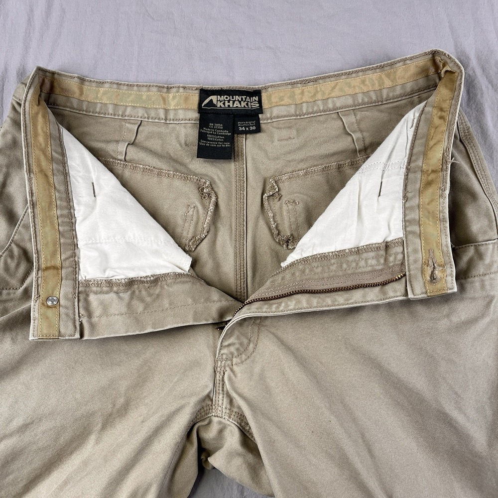 MOUNTAIN‎ KHAKIS Pants Men 32x29 Beige Broadway Fit Heavyweight Canvas Utility